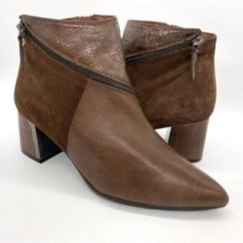 Hispanitas Alondra Brown Suede Leather Boots